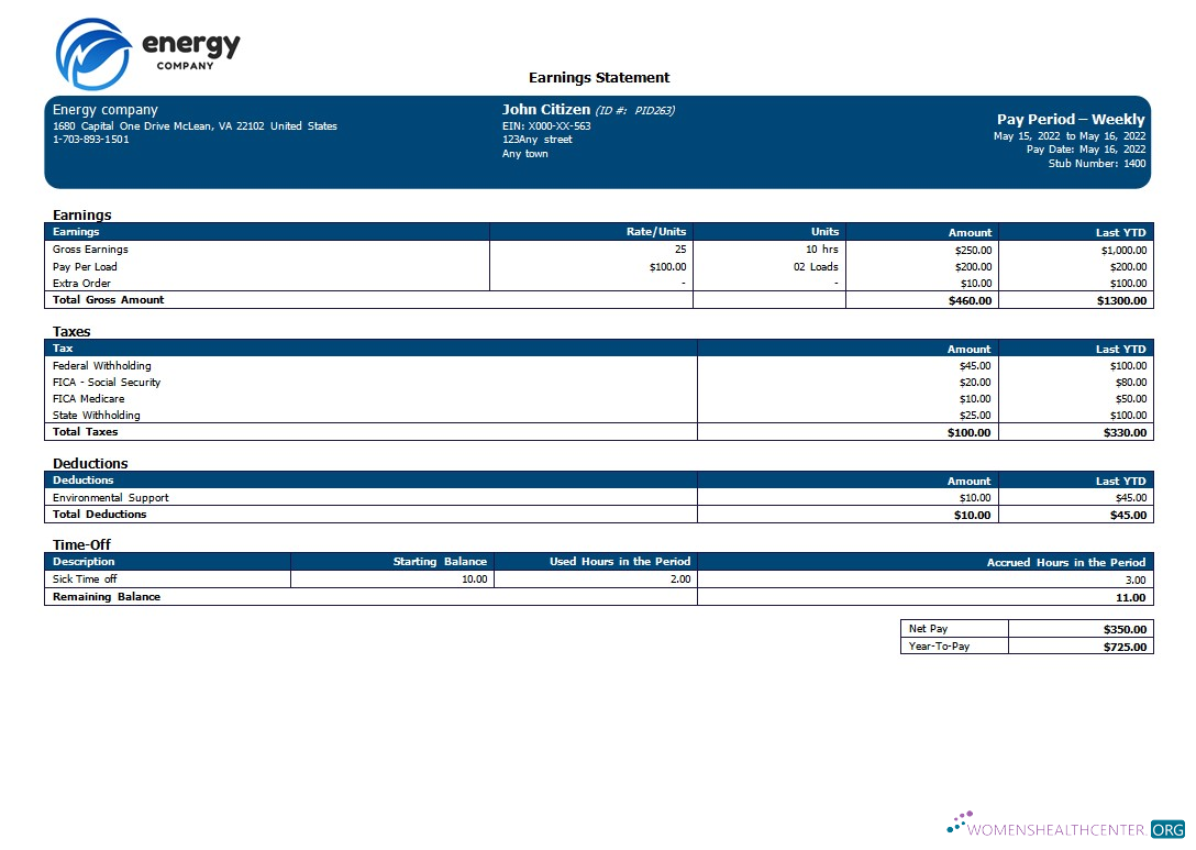 Download Energy company editable payroll template in Word and PDF formats Photoshop template